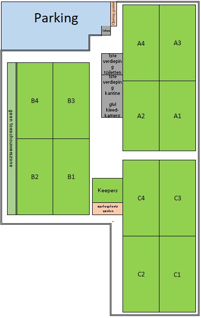 Terreinplan KFC Paal-Tervant