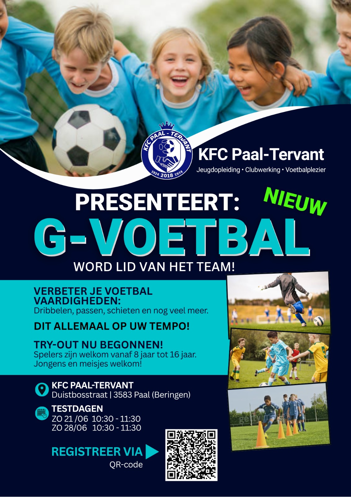 G-voetbal bij KFC Paal-Tervant