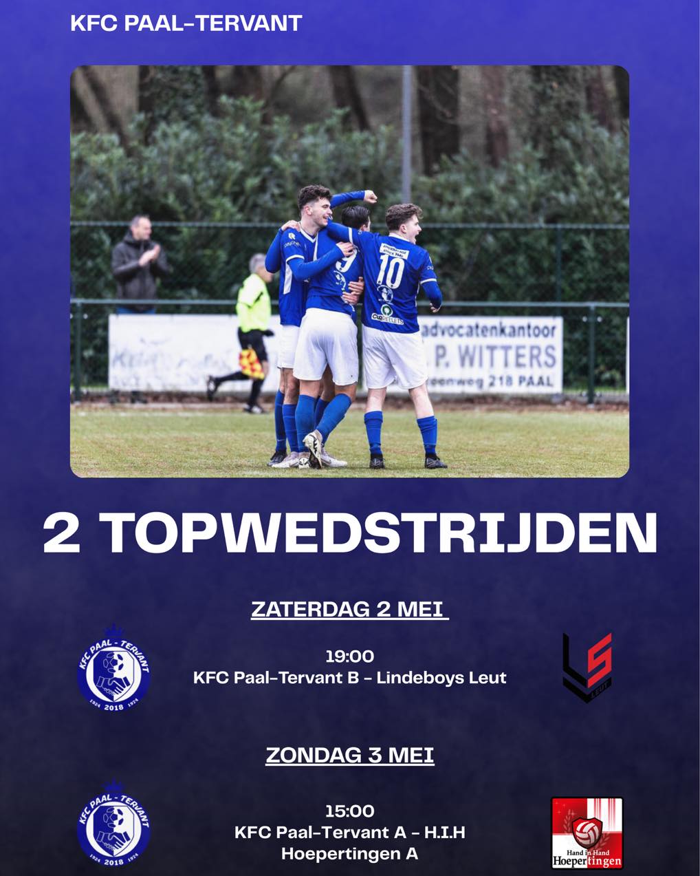 Eindronde A- en B-elftal KFC Paal-Tervant